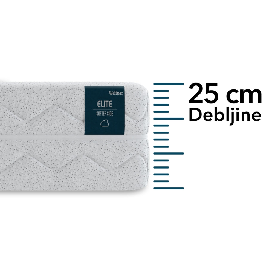 Elite dušek sa istaknutom debljinom od 25 cm