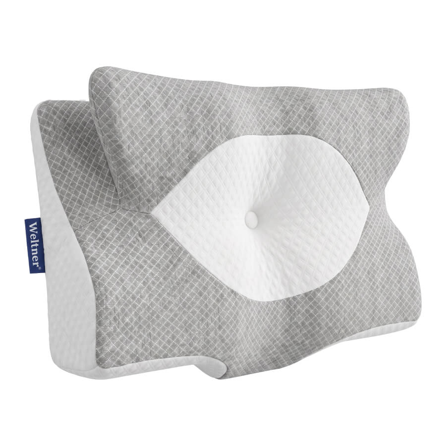 Bočni profil SmartSleep Pro jastuka koji pokazuje izdignute bočne zone i visinu od 12 cm
