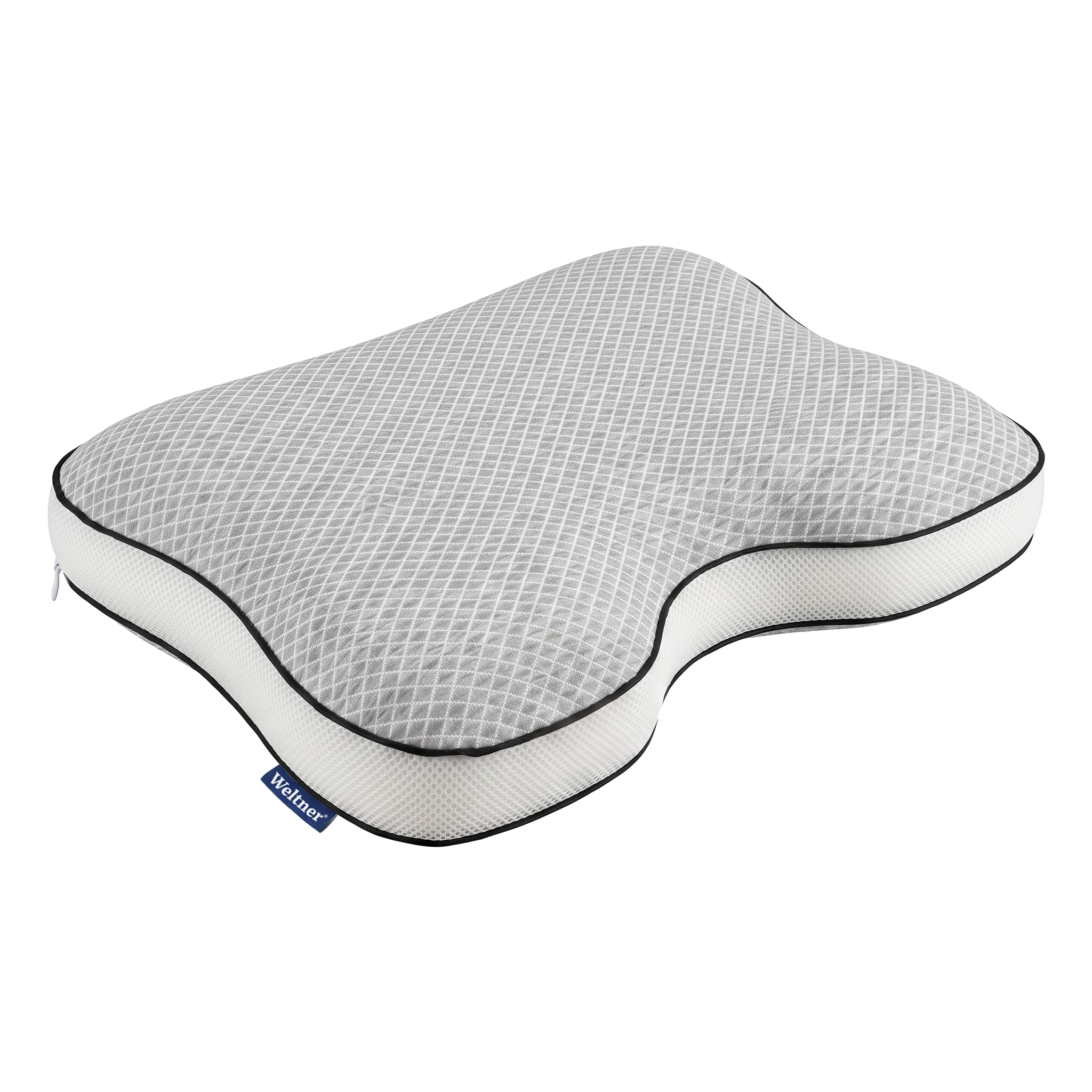 SmartSleep jastuk protiv hrkanja sa centralnim udubljenjem i izdignutim bočnim zonama, navlaka od 3D air-mesh tkanine