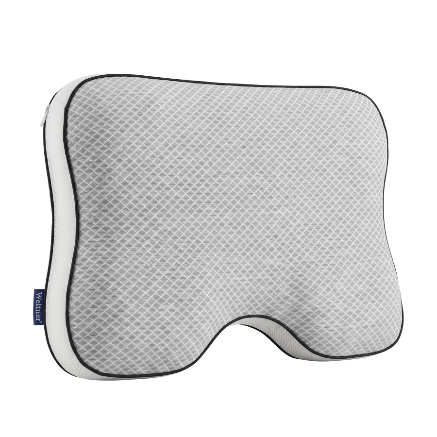 SmartSleep leptir jastuk protiv hrkanja odozgo, ergonomski oblik sa udubljenjem za glavu i podrškom za vrat